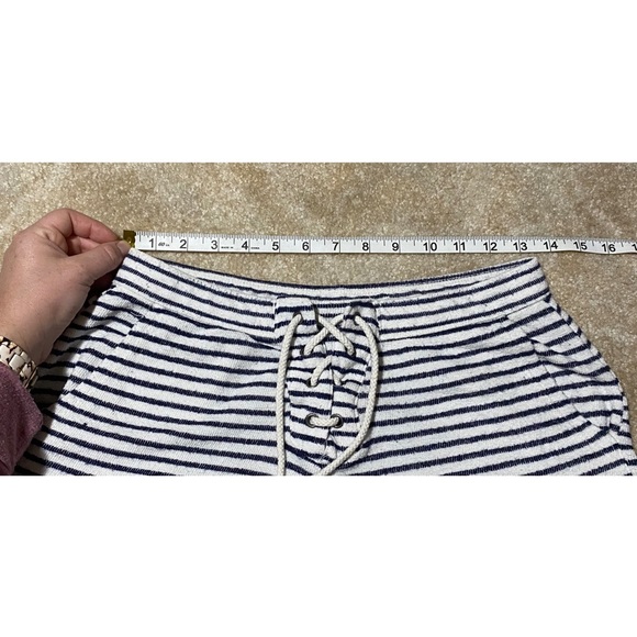 Aerie lounge shorts navy blue stripes S - Picture 8 of 10
